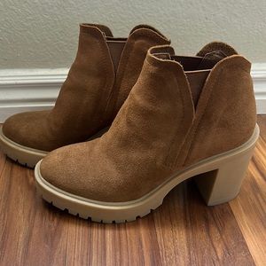 Chunky high heeled booties from Dolce Vita